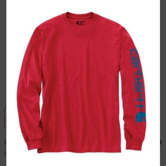 Carhartt Other - Carhartt Loose-Fit Heavyweight Logo Sleeve Graphic Long-Sleeve T-Shirt for Men